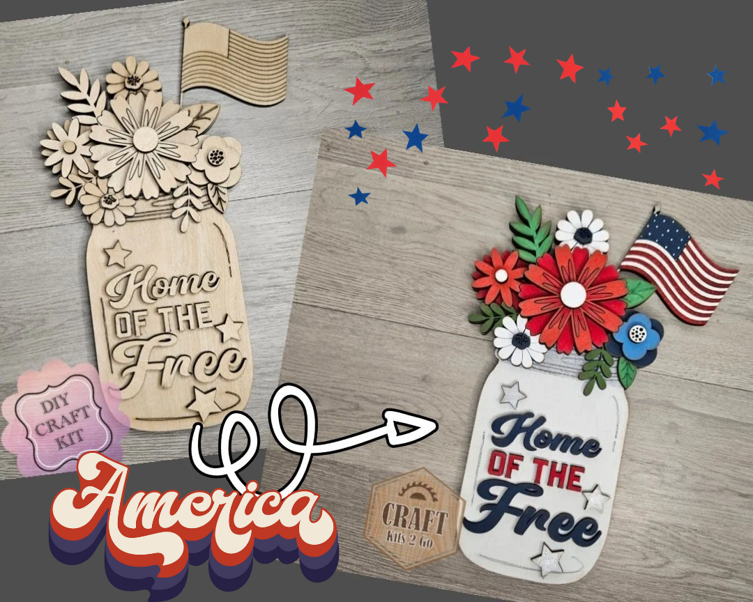 Home of the Free | 4th of July Flowers | #4830