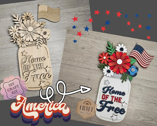 Home of the Free | 4th of July Flowers | #4830