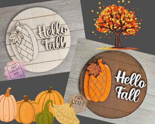 Hello Fall Pumpkin | #4868