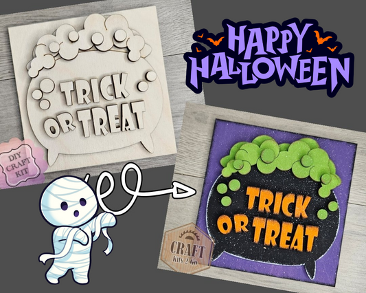 Trick or Treat Cauldron | #4876