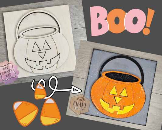 Pumpkin Candy Bucket | #4885