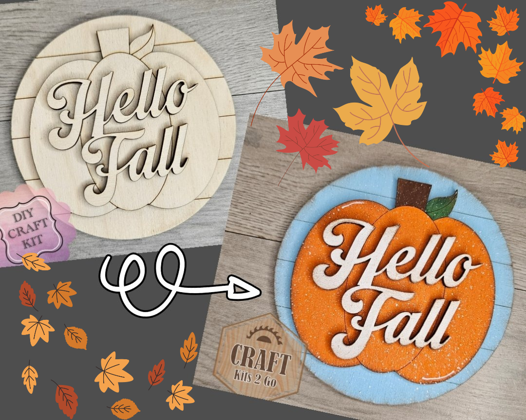 Hello Fall Pumpkin | #4906