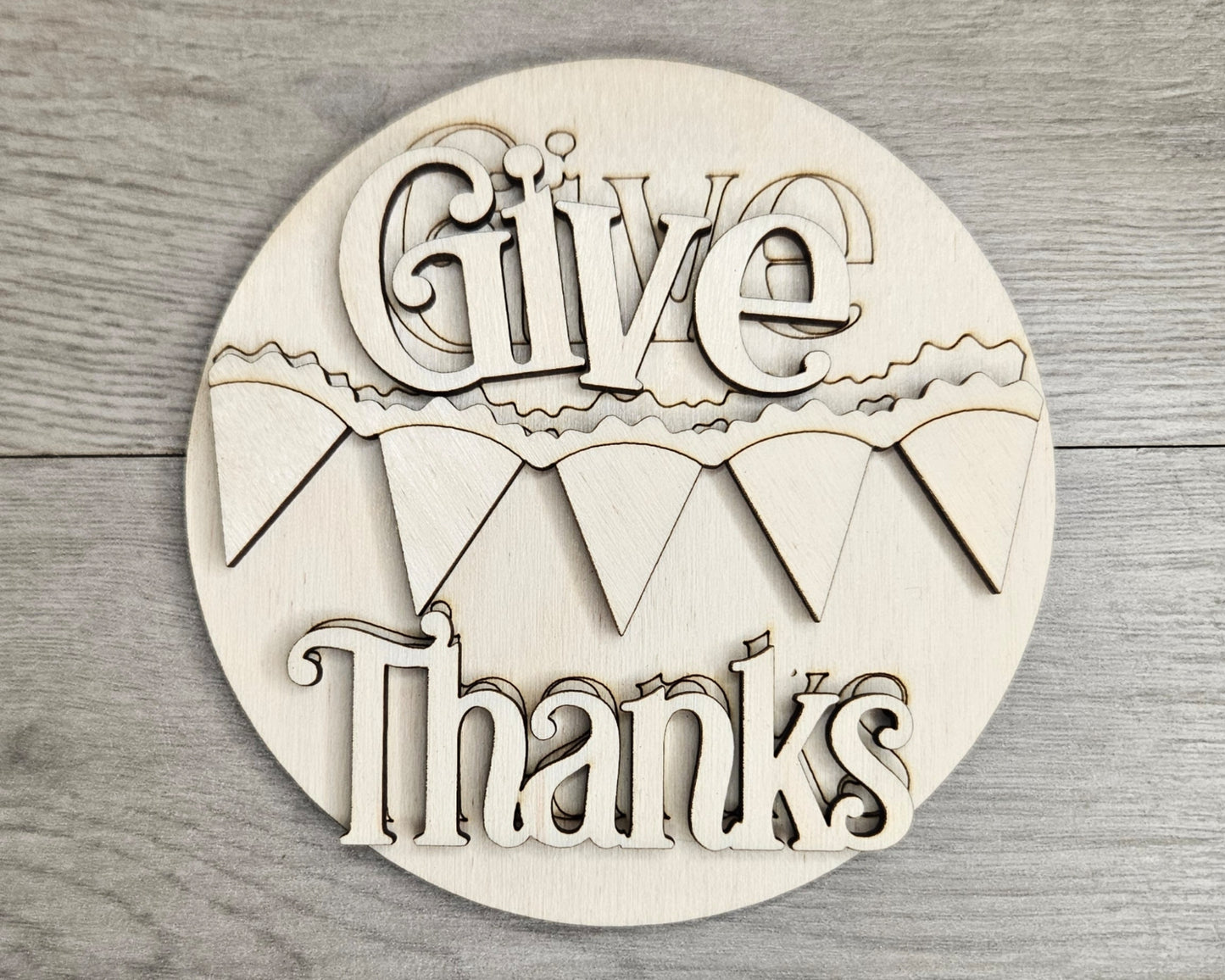 Give Thanks Pumpkin Pie Bunting | #4949