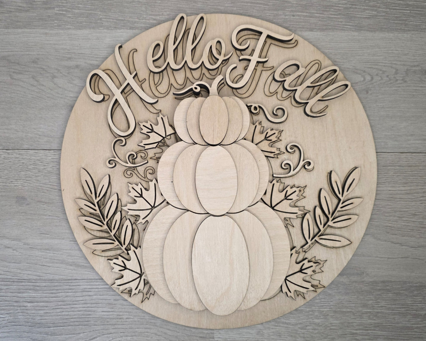 Hello Fall Stacked Pumpkins | #5028