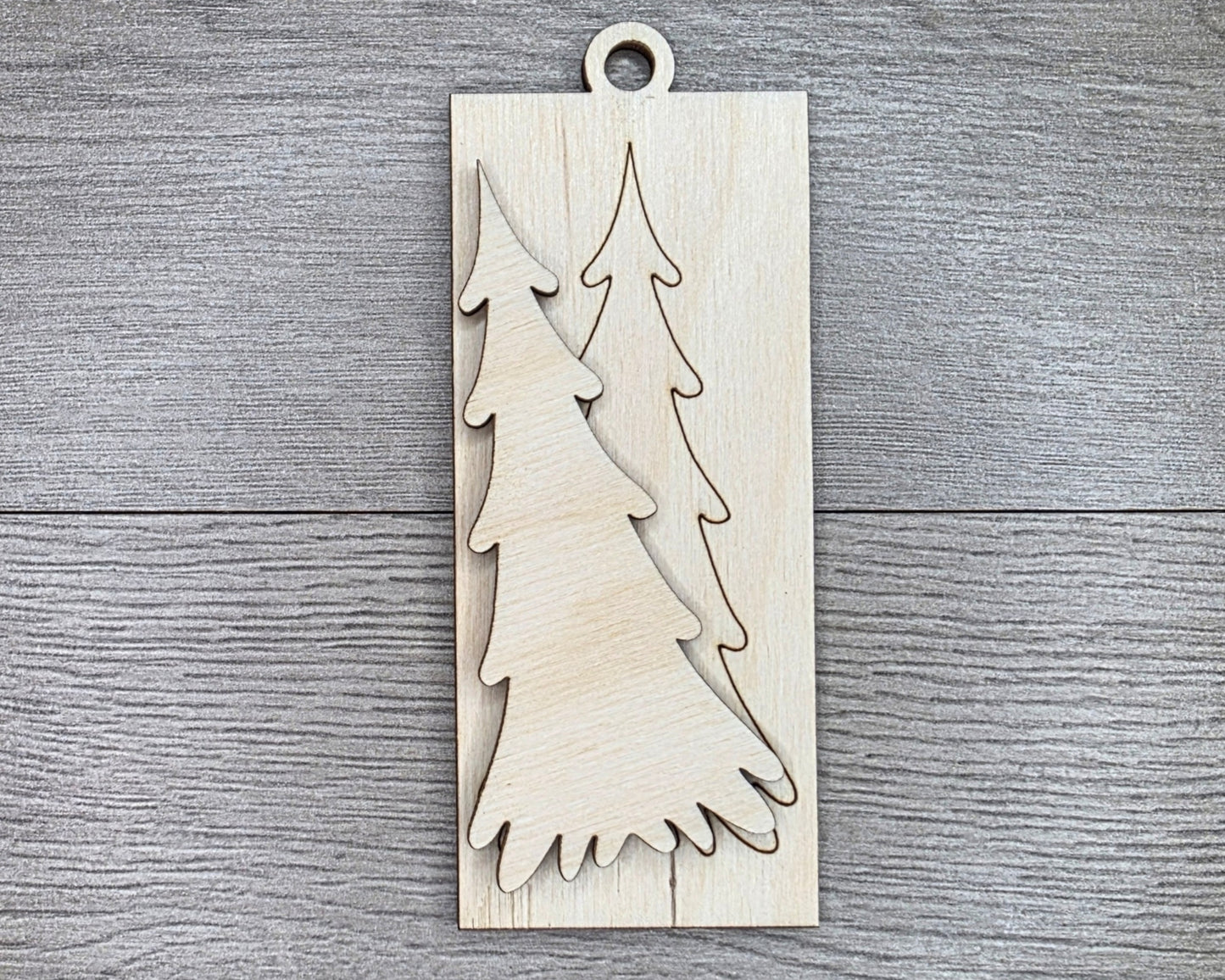 Rustic Christmas Tree Ornament | #2901