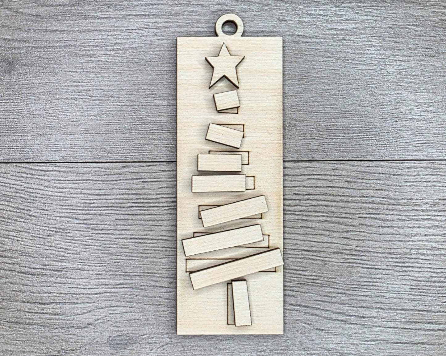 Rustic Christmas Tree Ornament | #2560