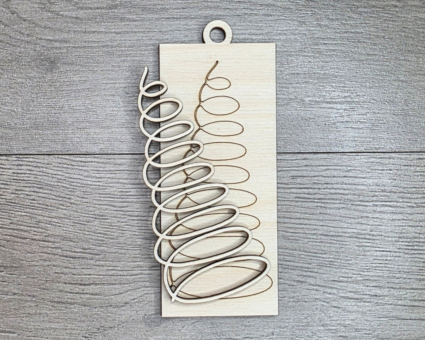Rustic Christmas Tree Ornament | #2445