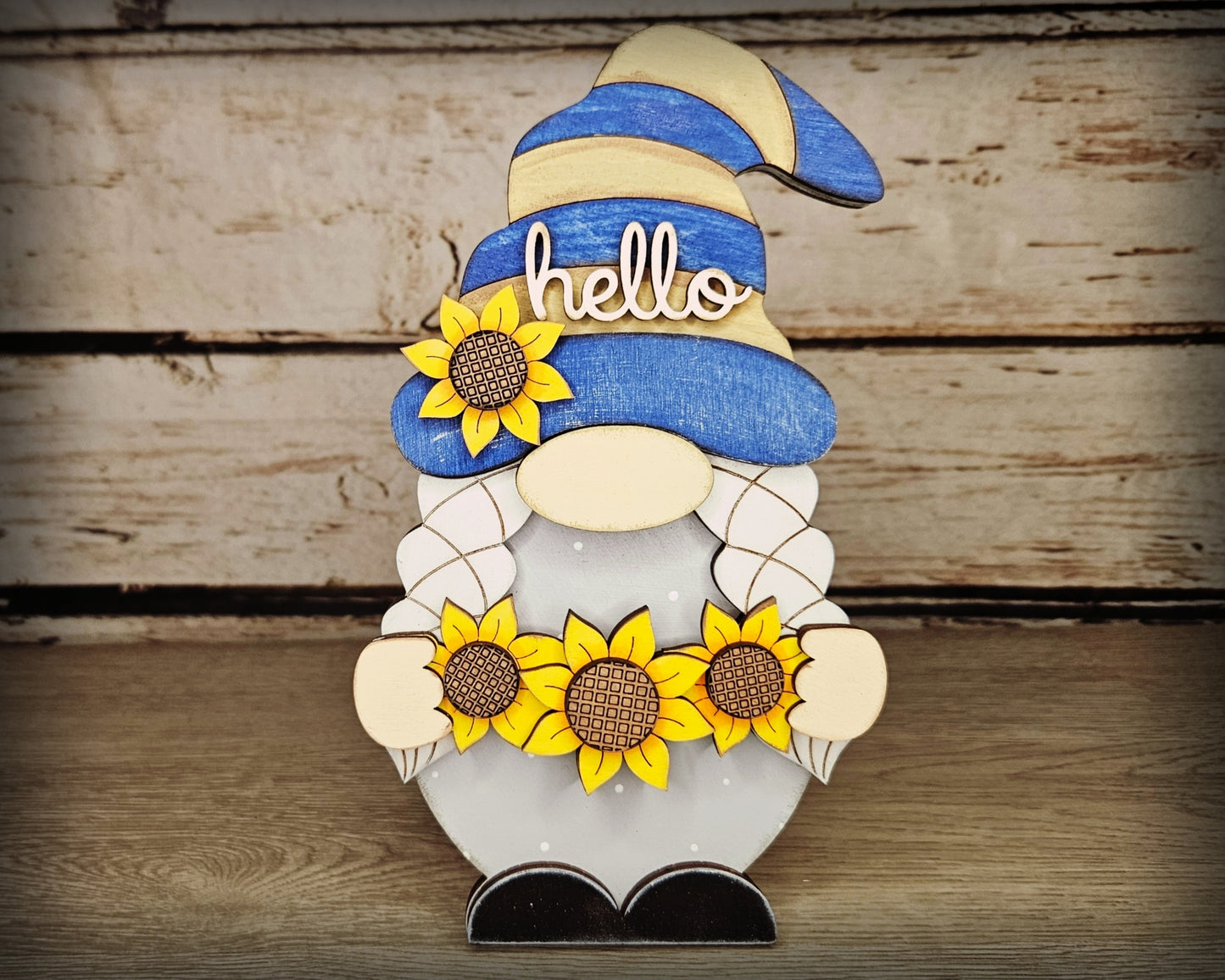 Interchangeable Gnome | GIRL SUNFLOWER TOPPER | #200002-13