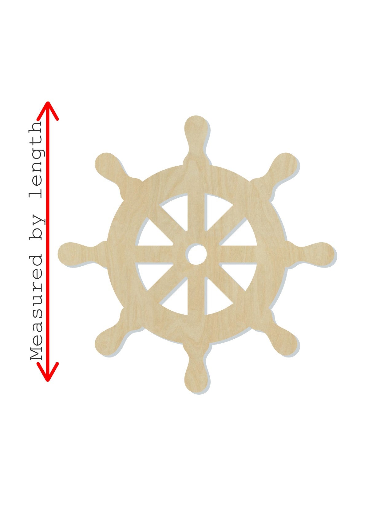 Steering Wheel wood cutout Sail Boat DIY Paint kit Bedroom Decor #2059 - Multiple Sizes Available - Unfinished Wood Cutouts Shapes