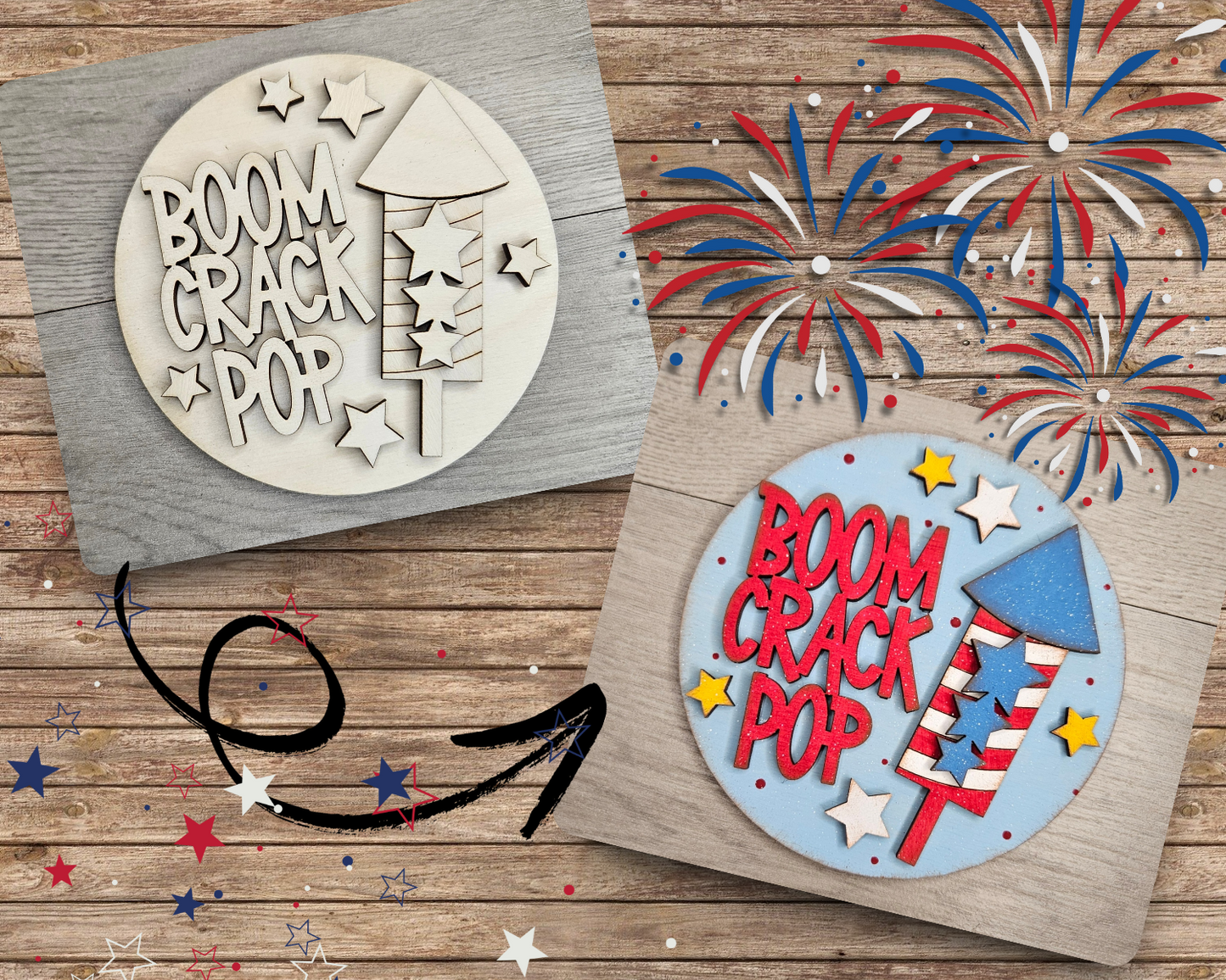 Boom Crack Pop | 4th of July | #4976