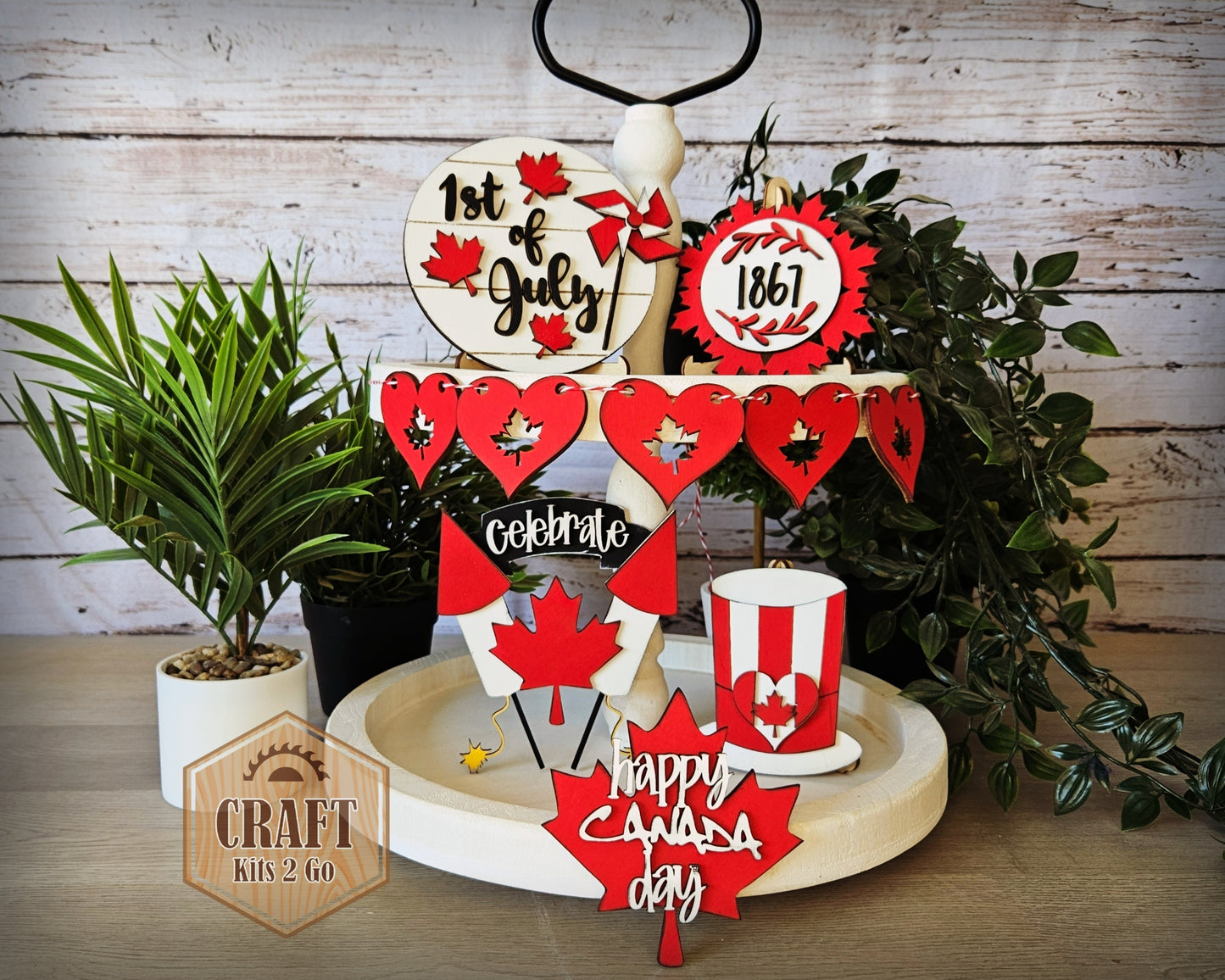 Canada Day Tier Tray | #100020