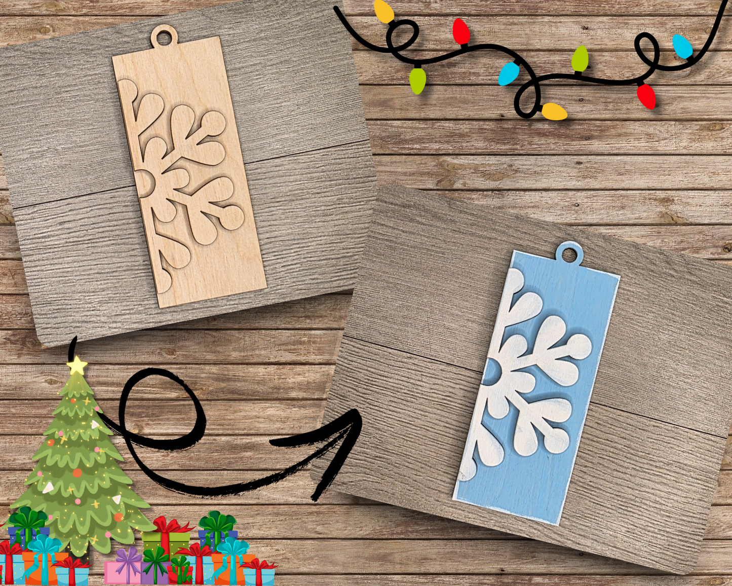 Simple Snowflake Ornament | #5101