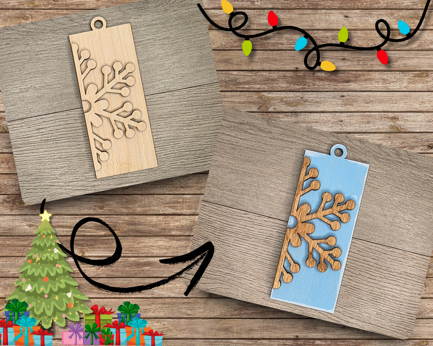 Simple Snowflake Ornament | #5111