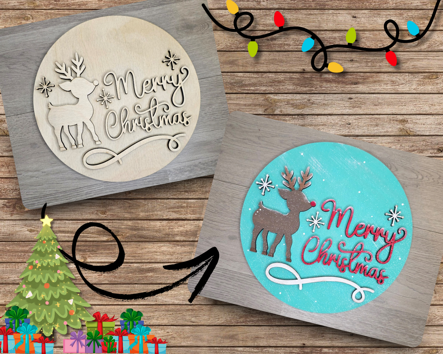 Merry Christmas Baby Deer | #5162