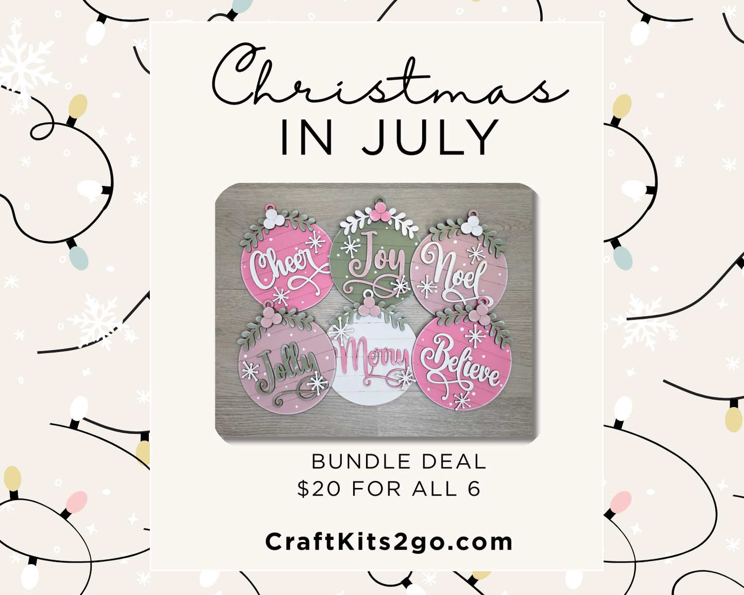 **Christmas in July** Ornament Bundle Deal