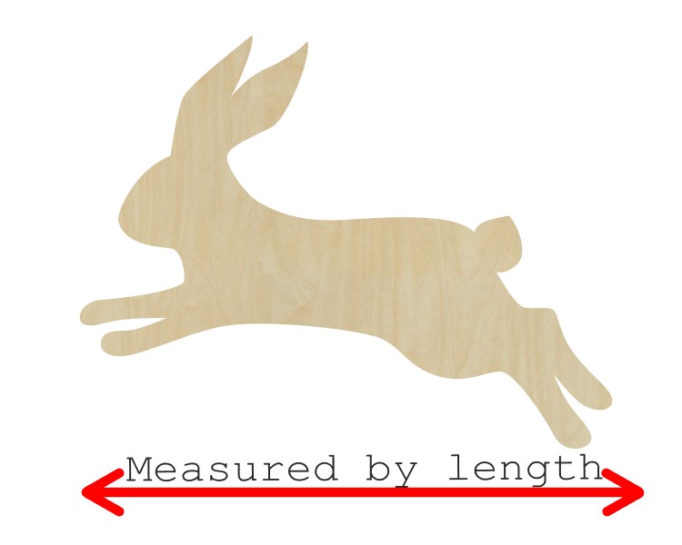 Bunny Cutout Easter Bunny Animal cutouts wood cutouts DIY Paint kit #3850 - Multiple Sizes Available - Unfinished Cutout Shapes
