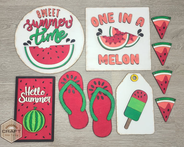 DIY 6x6 Watermelon String Art Kit, String Art Adults Teens Kits, DIY Summer  Watermelon Slice Wood Sign Kit, DIY Summer Party Activity Kit 