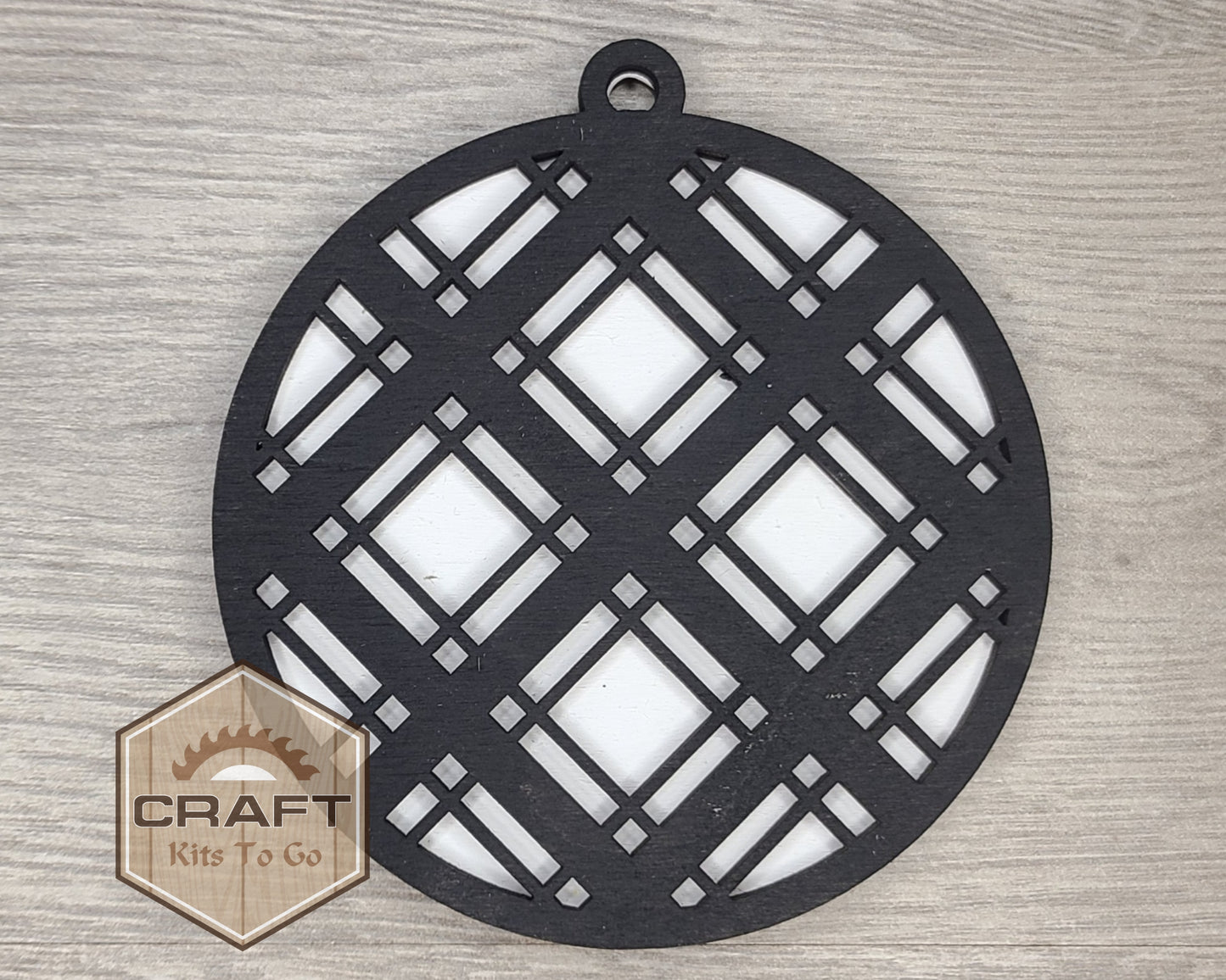 Custom Plaid Christmas Ornament | #2294