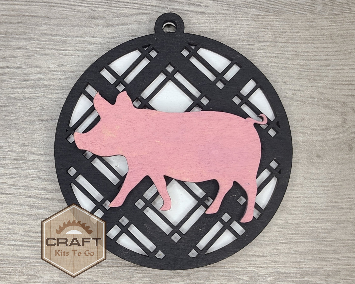 Custom Plaid Christmas Ornament | #2294