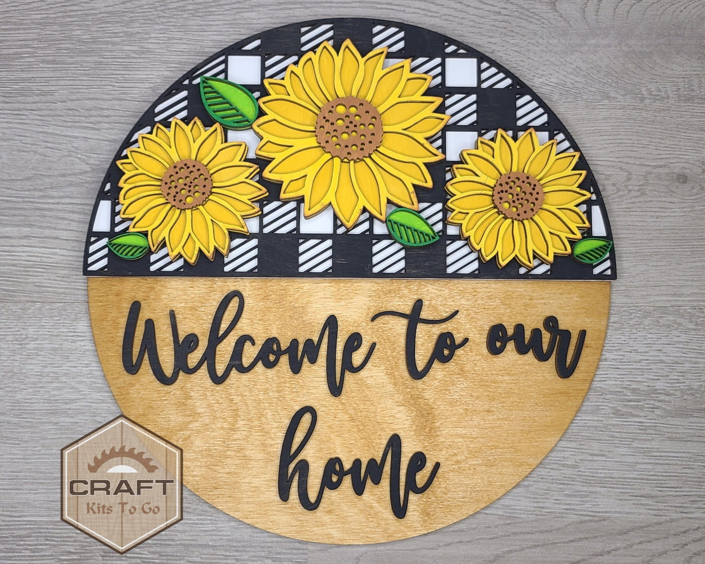 Sunflower Welcome Sign | #3051