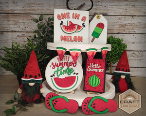 Watermelon Tier Tray | Summer | Summertime | DIY Craft Kits | DIY Paint Party | #100068