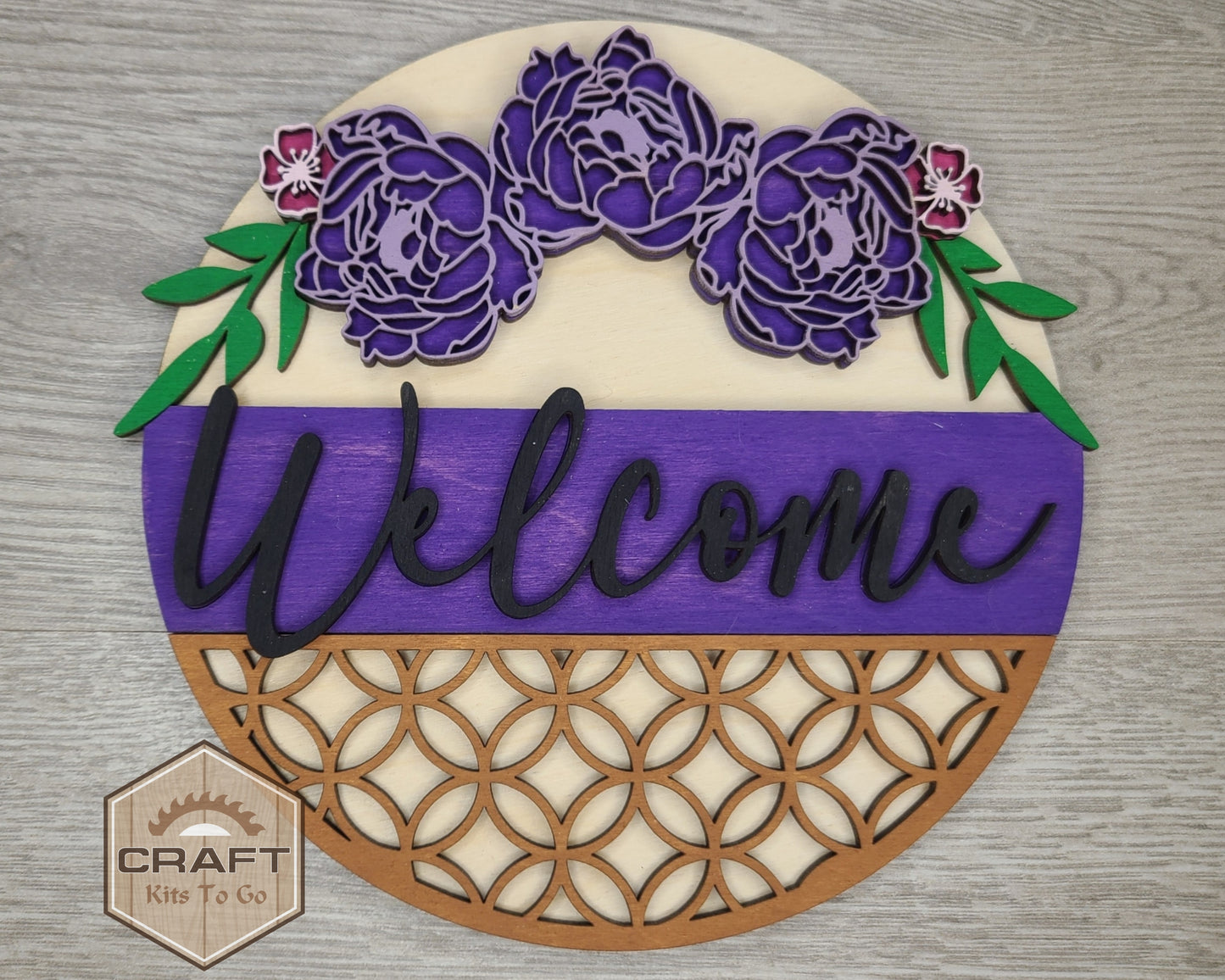 Peony Welcome Sign | #3128