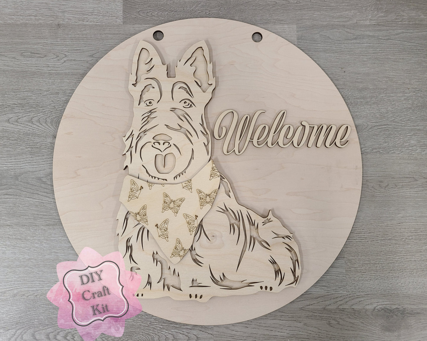 Scottie Interchangeable Sign | SPRING BANDANA | #200005