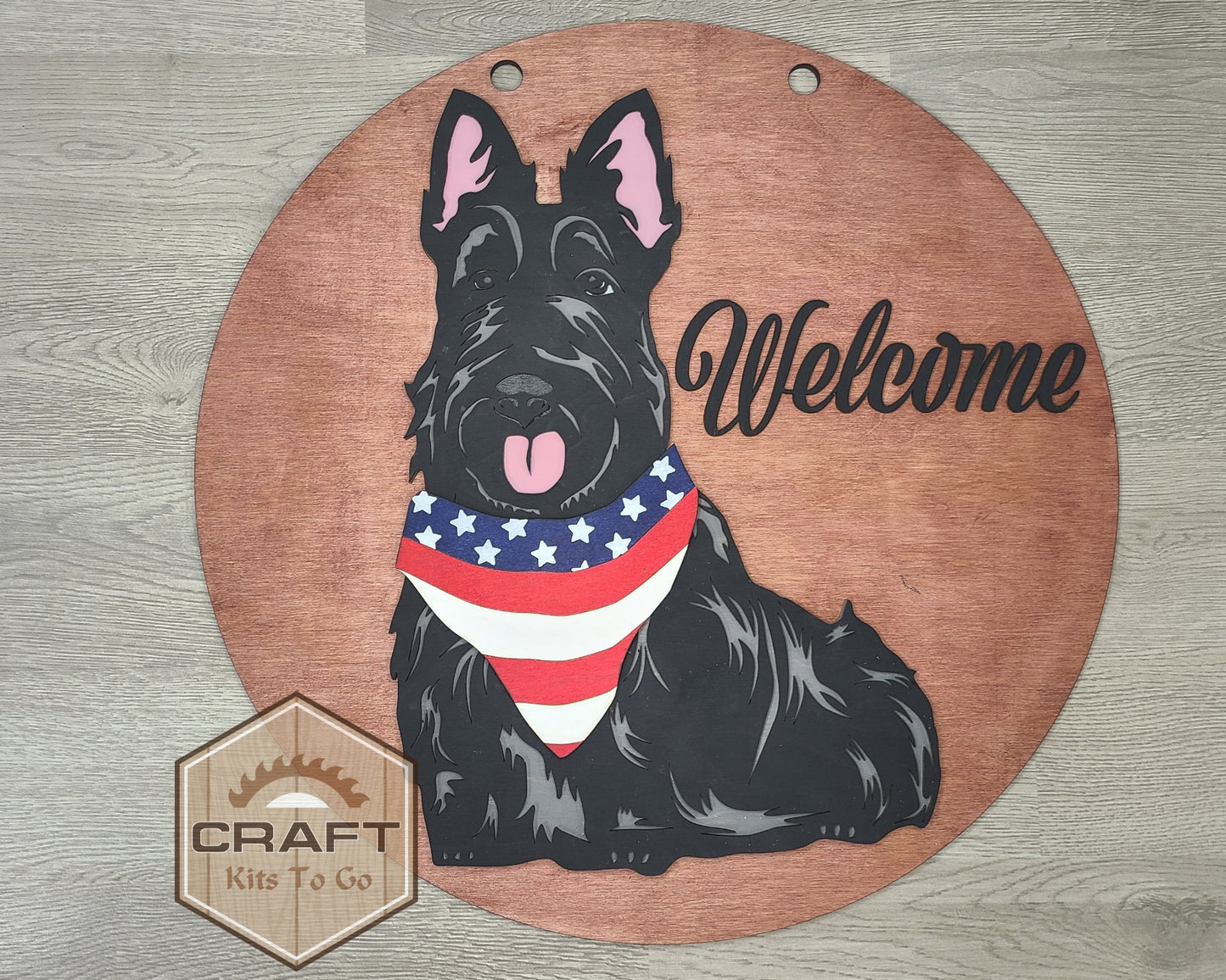 Scottie Interchangeable Sign | 4TH OF JULY BANDANA | #200005