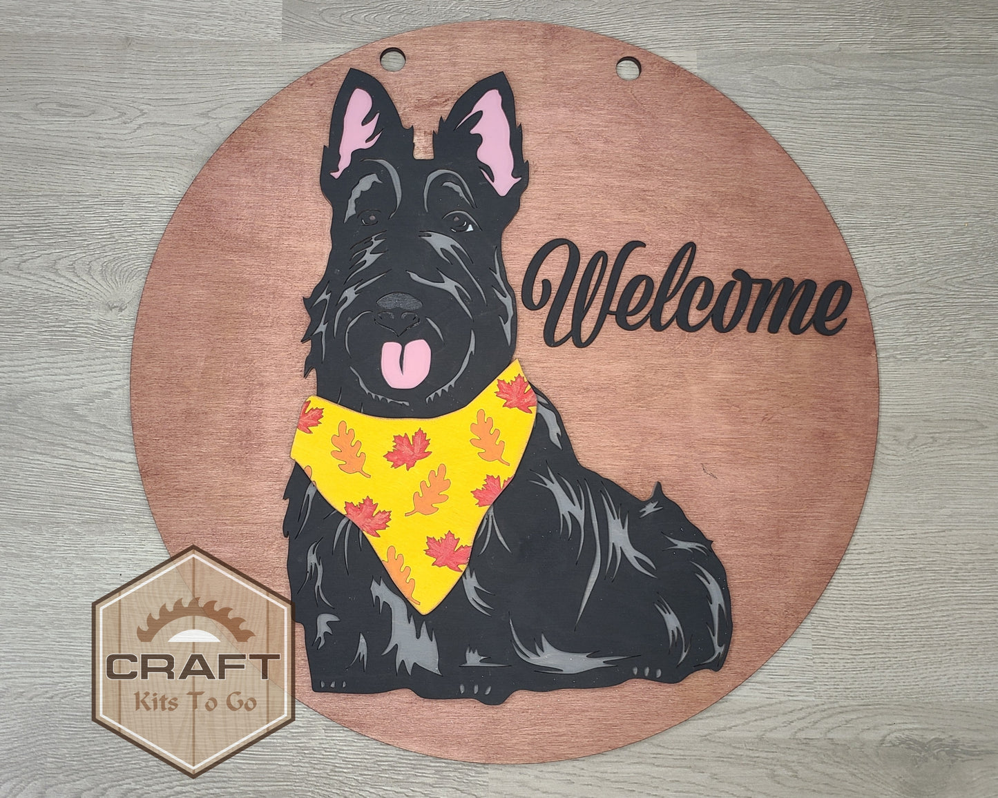 Scottie Interchangeable Sign | FALL BANDANA | #200005