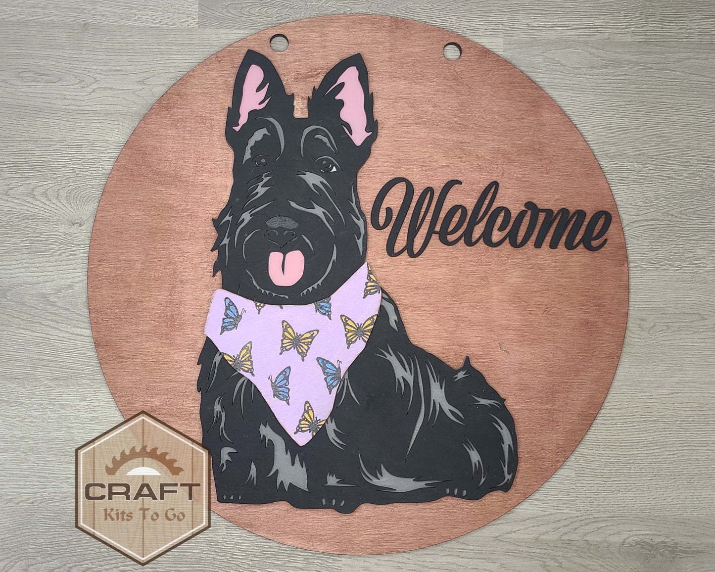 Scottie Interchangeable Sign | SPRING BANDANA | #200005