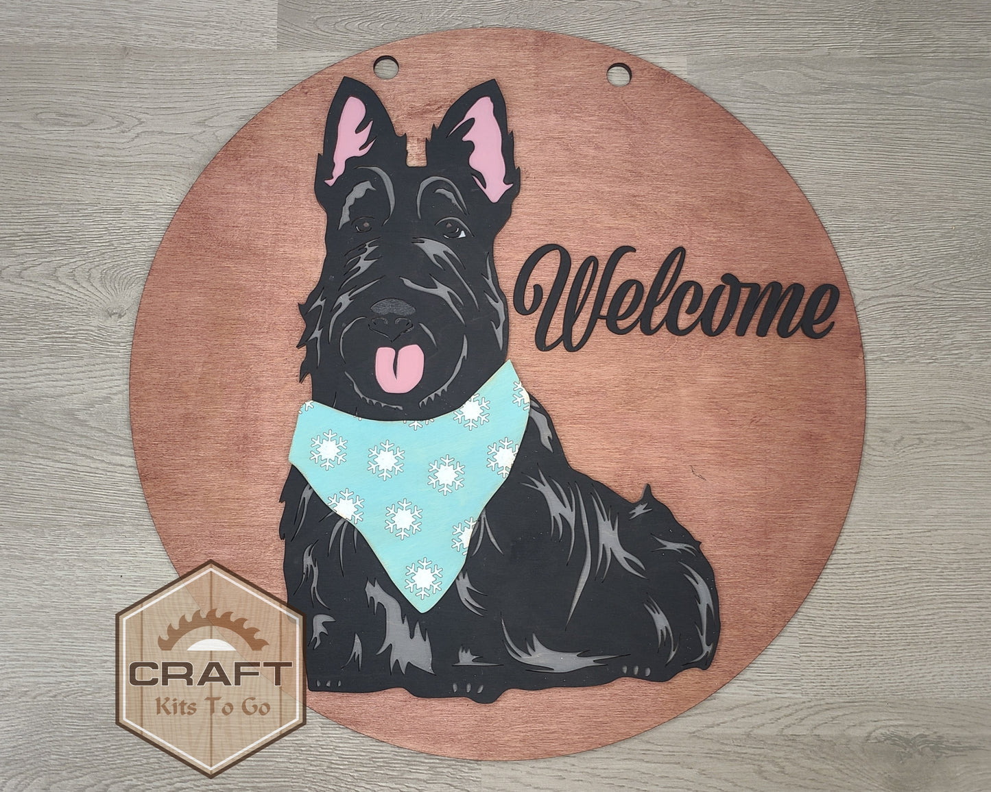 Scottie Interchangeable Sign | WINTER BANDANA | #200005