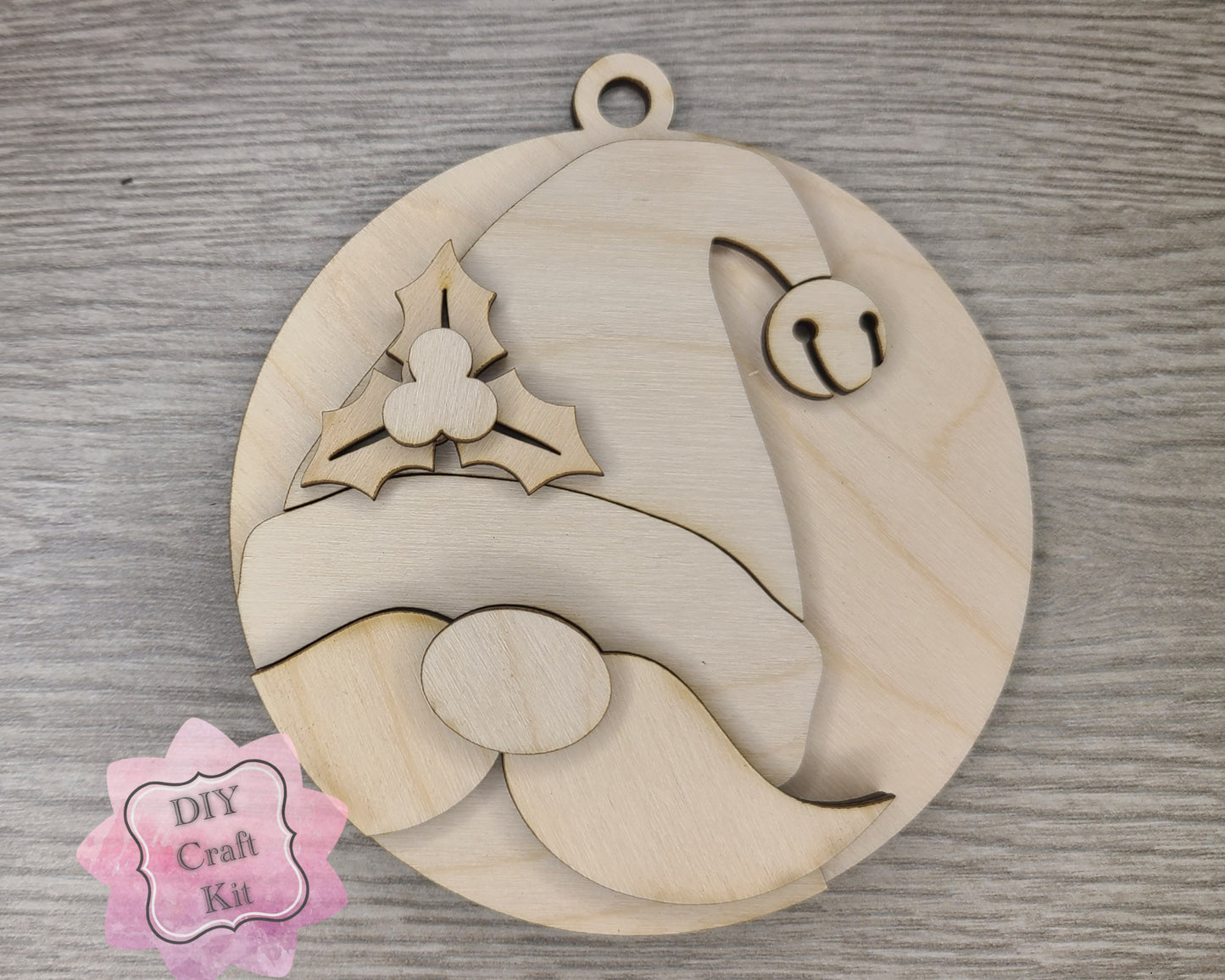 Santa Gnome Ornament | #3490