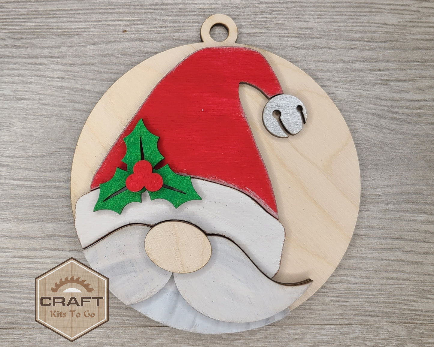Santa Gnome Ornament | #3490