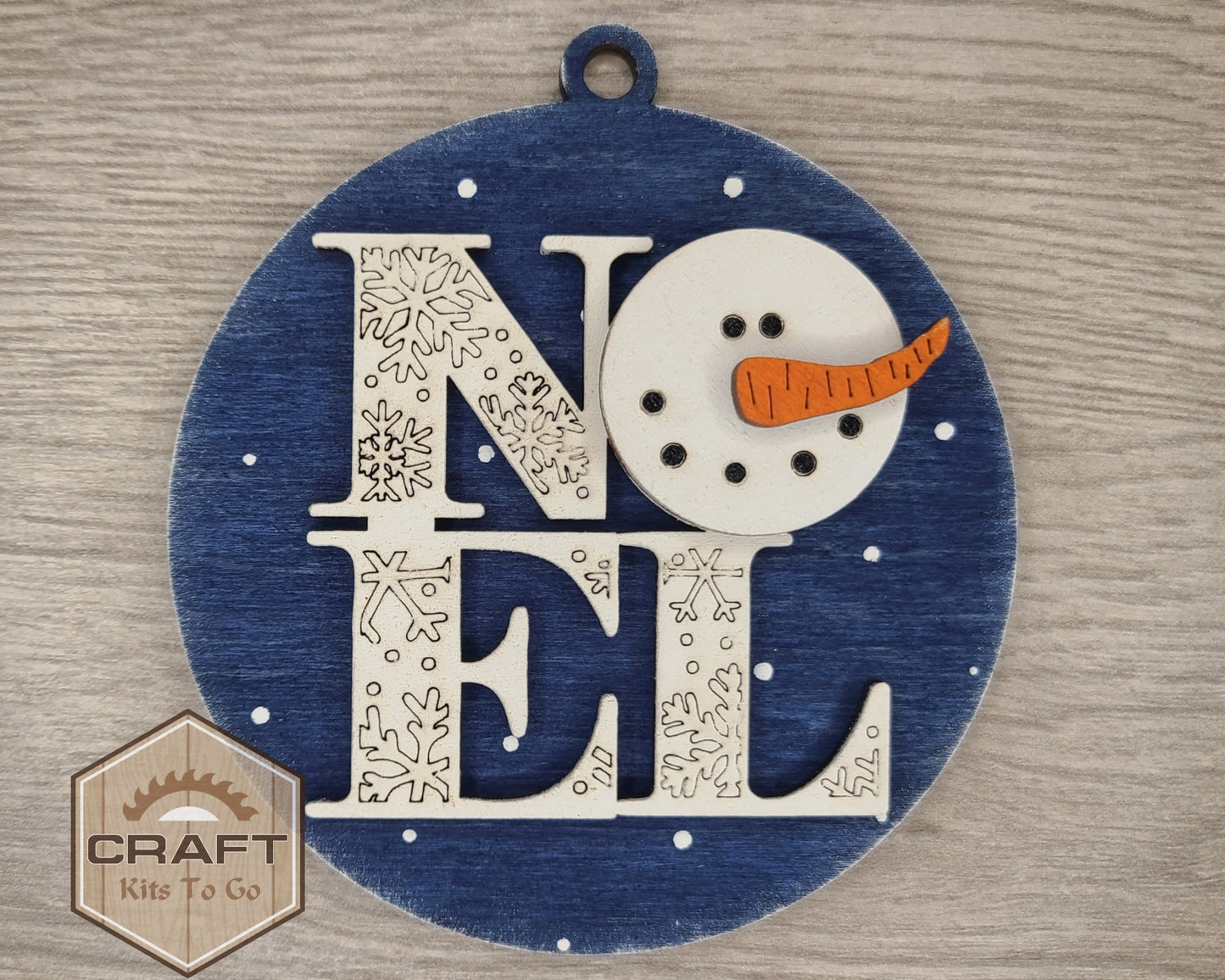 NOEL Snowman Ornament | #3762
