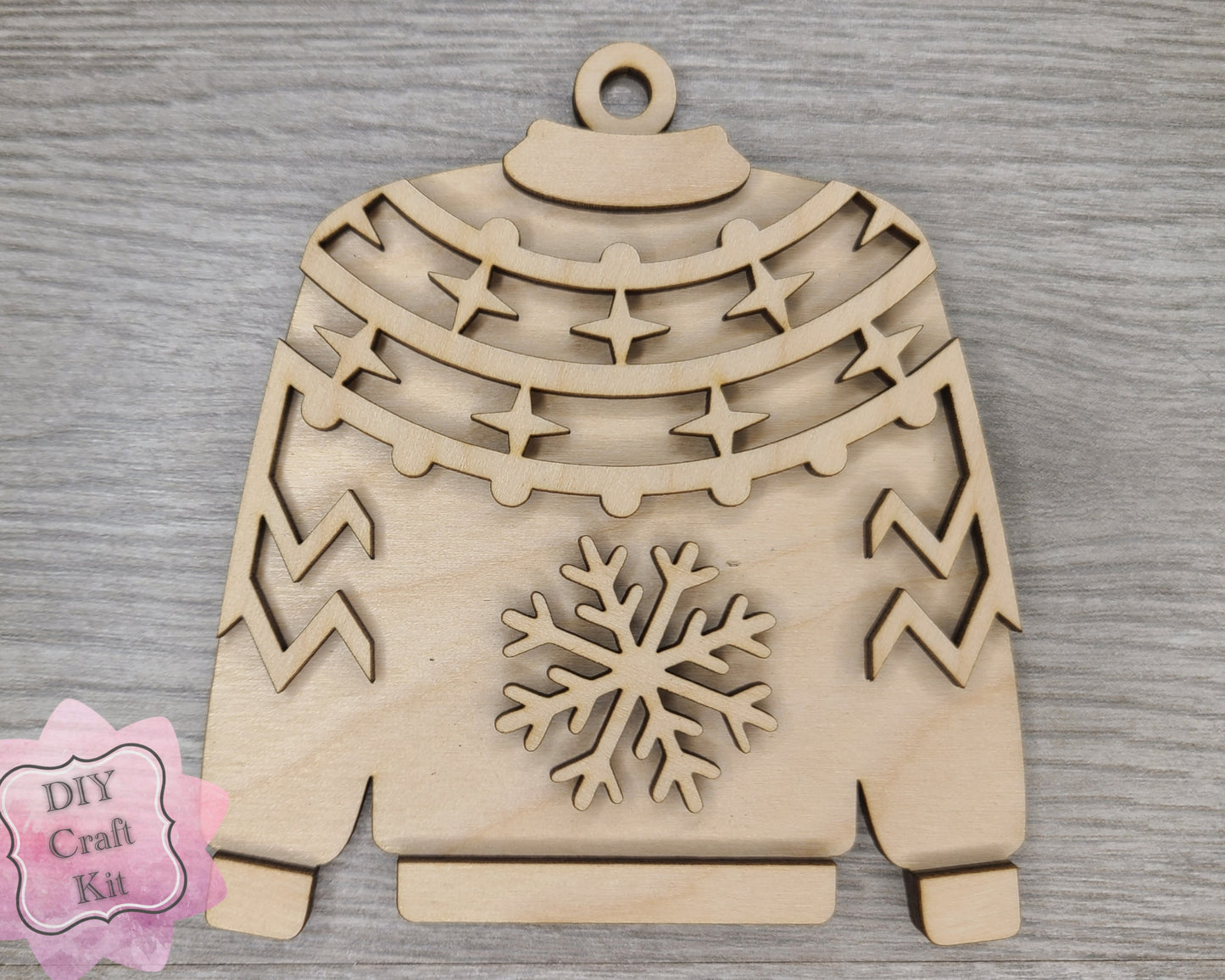 Snowflake Ugly Sweater Ornament | #3803