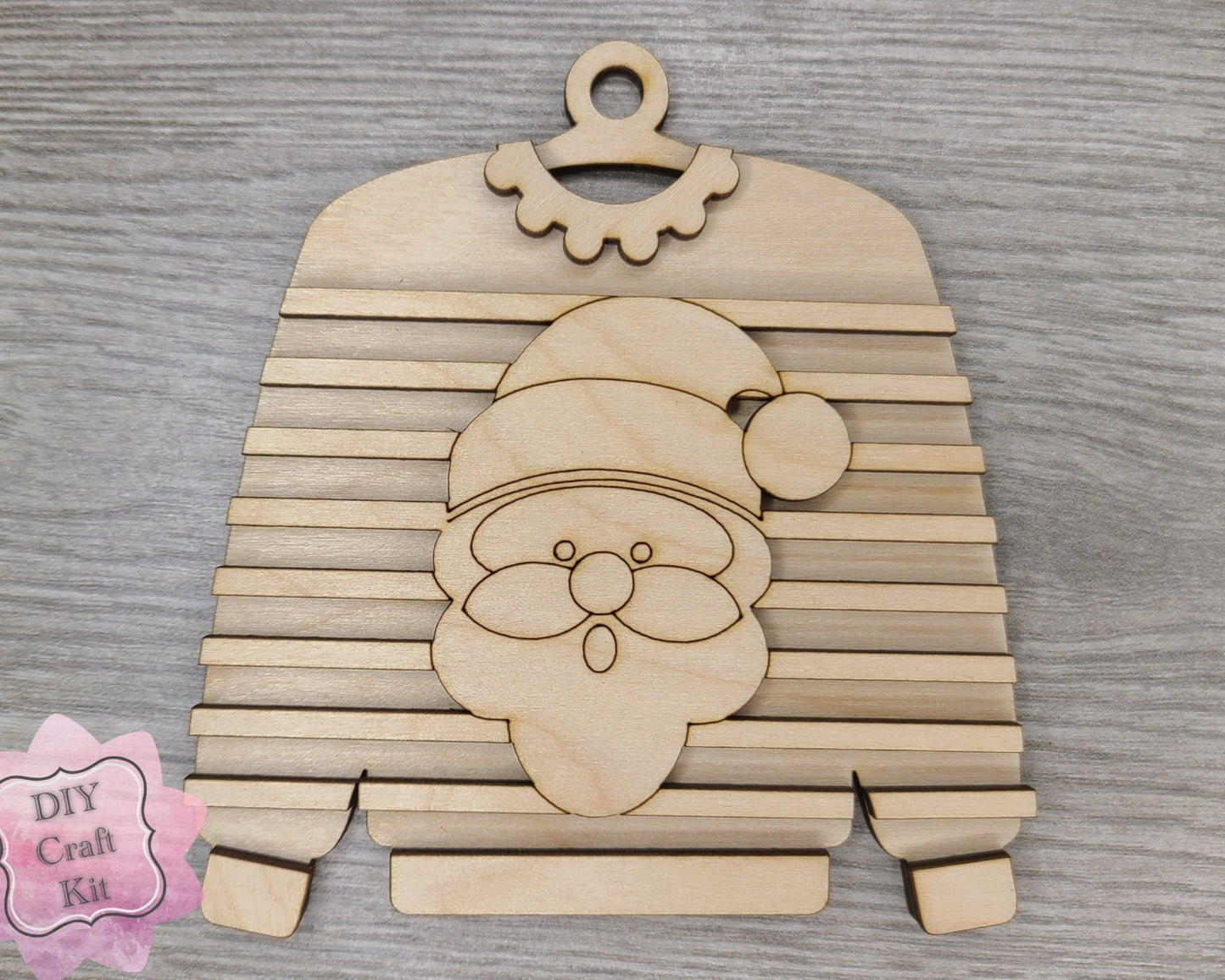 Santa Ugly Sweater Ornament | #3800