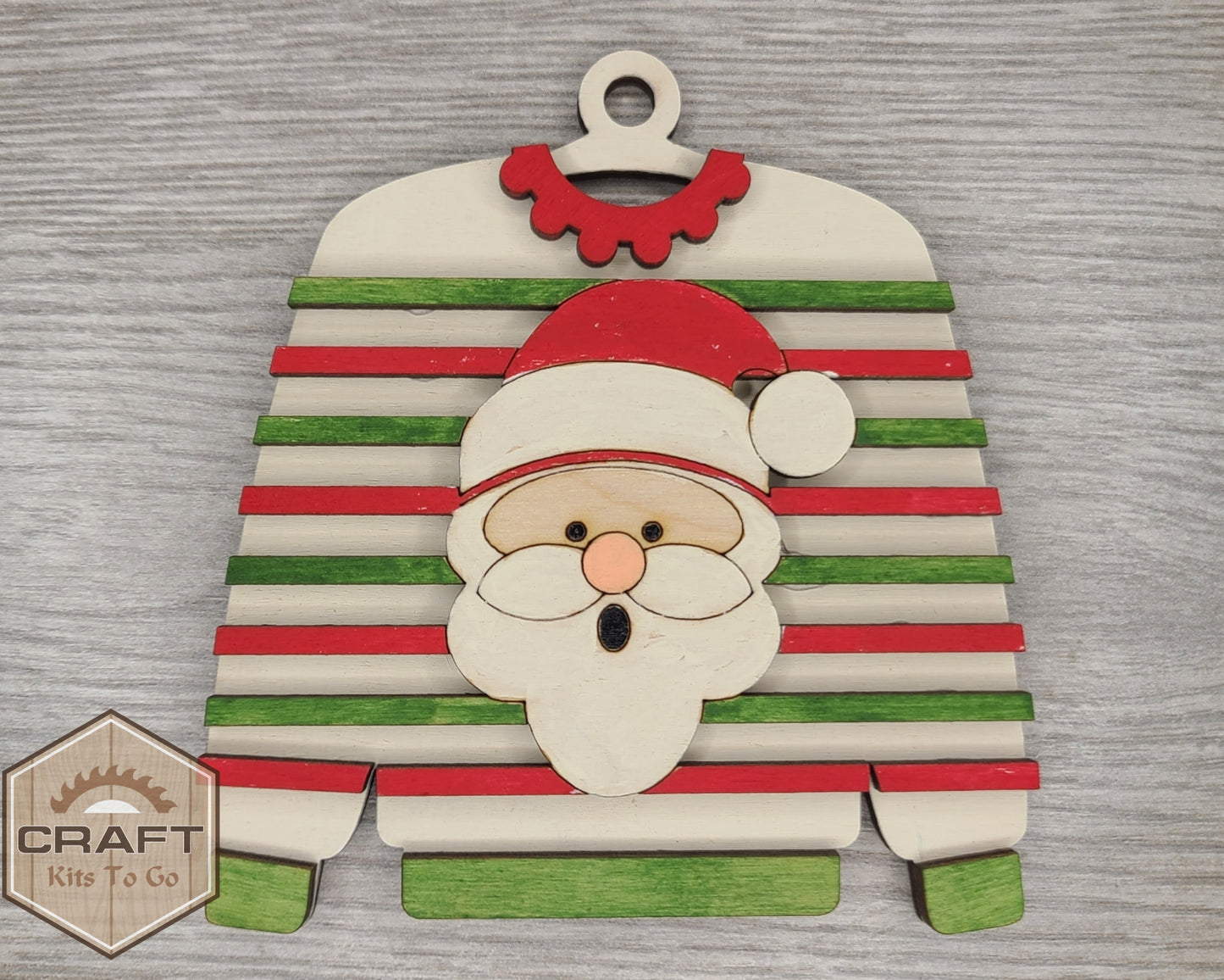 Santa Ugly Sweater Ornament | #3800