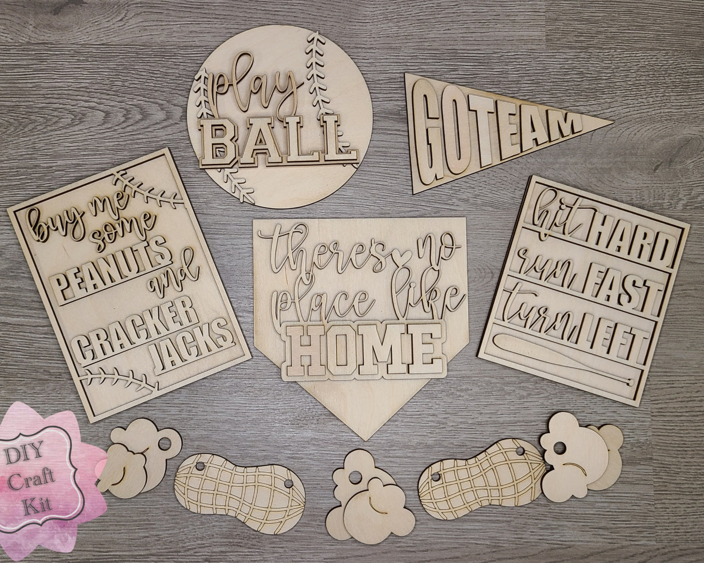 Baseball Peanuts & Popcorn Bunting | #2755