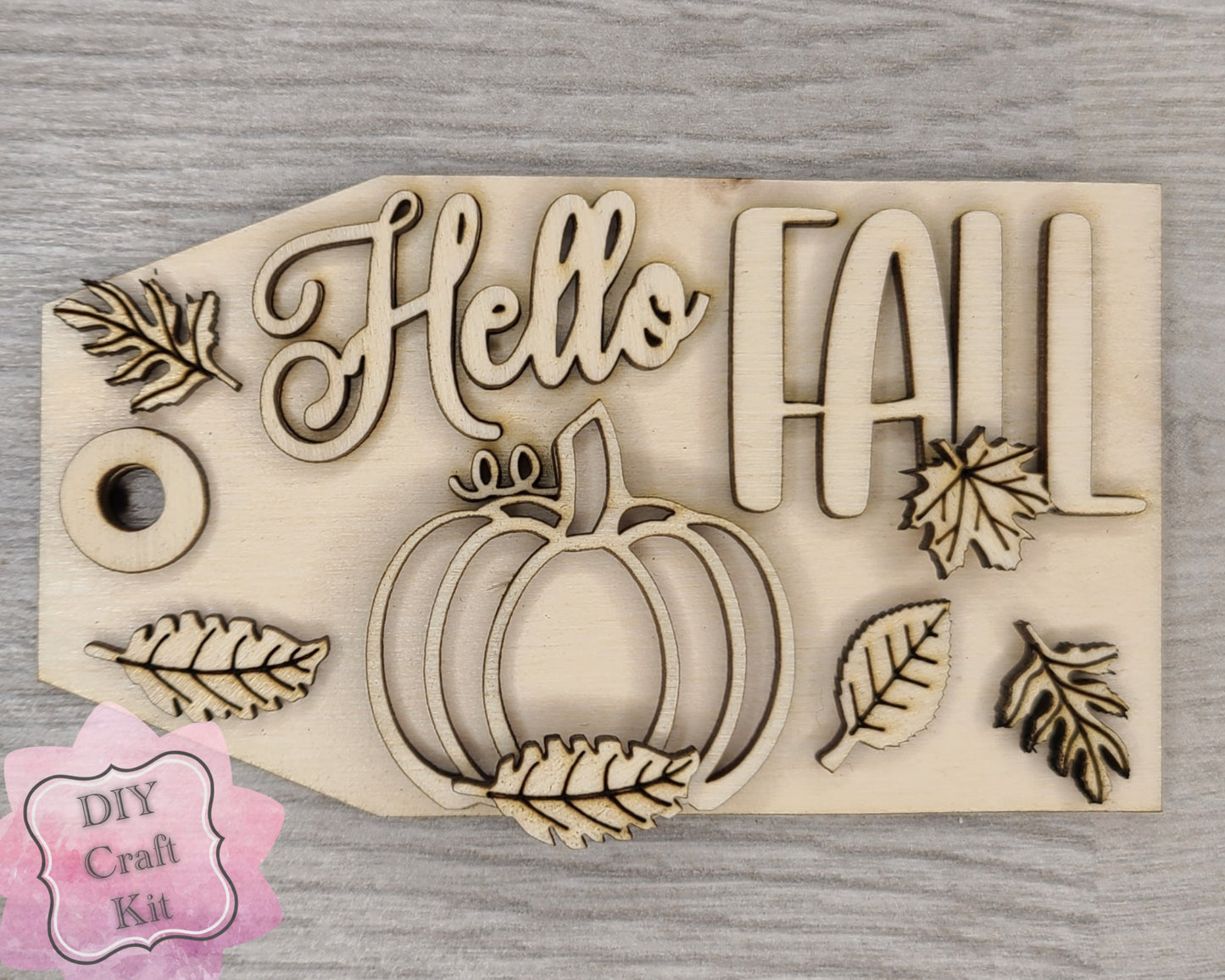 **SHOW OVERSTOCK SALE ** 6 inch Hello Fall Tag | #3923