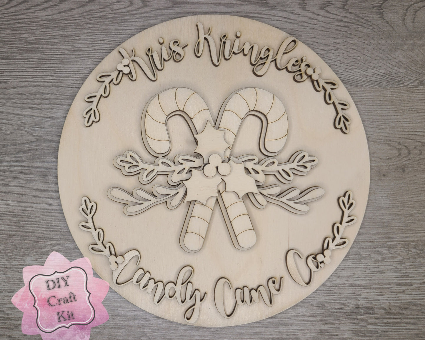 Kris Kringle Candy Cane Sign | #3933