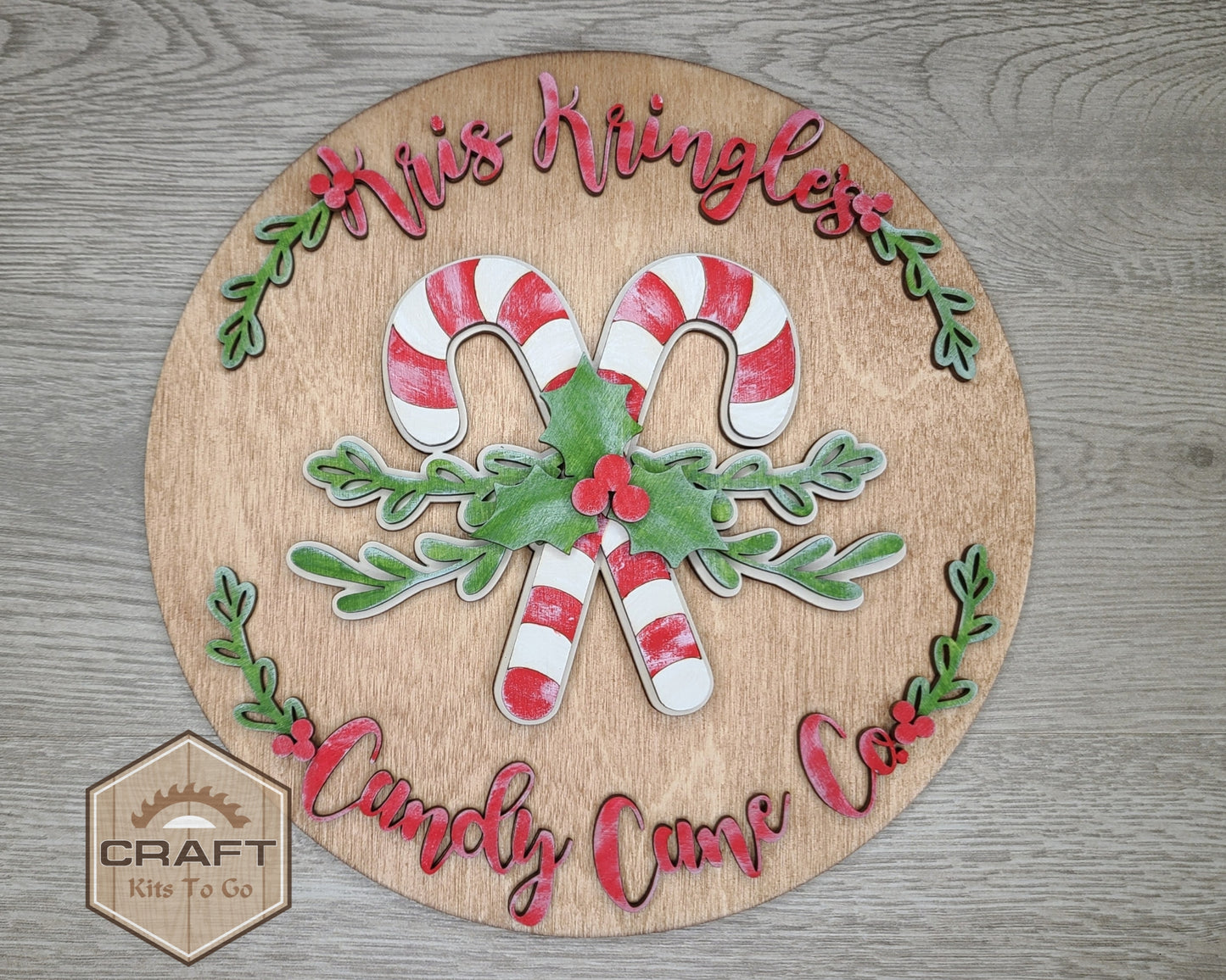Kris Kringle Candy Cane Sign | #3933