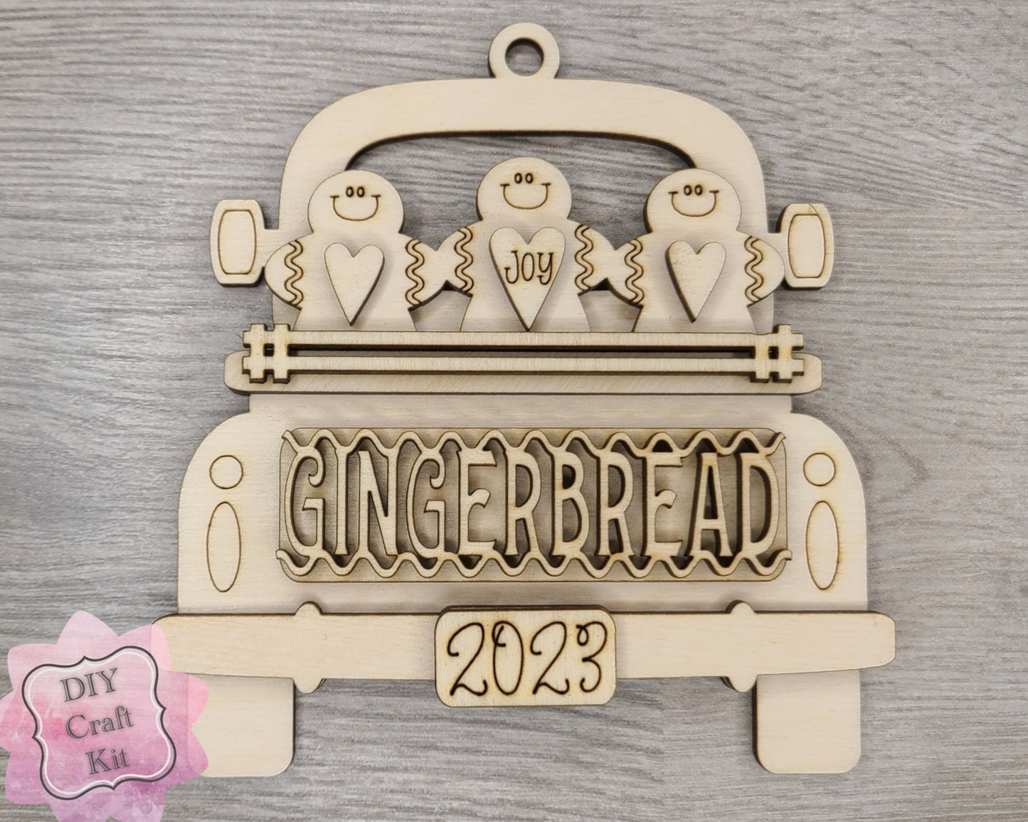 Gingerbread Truck Ornament | #3937