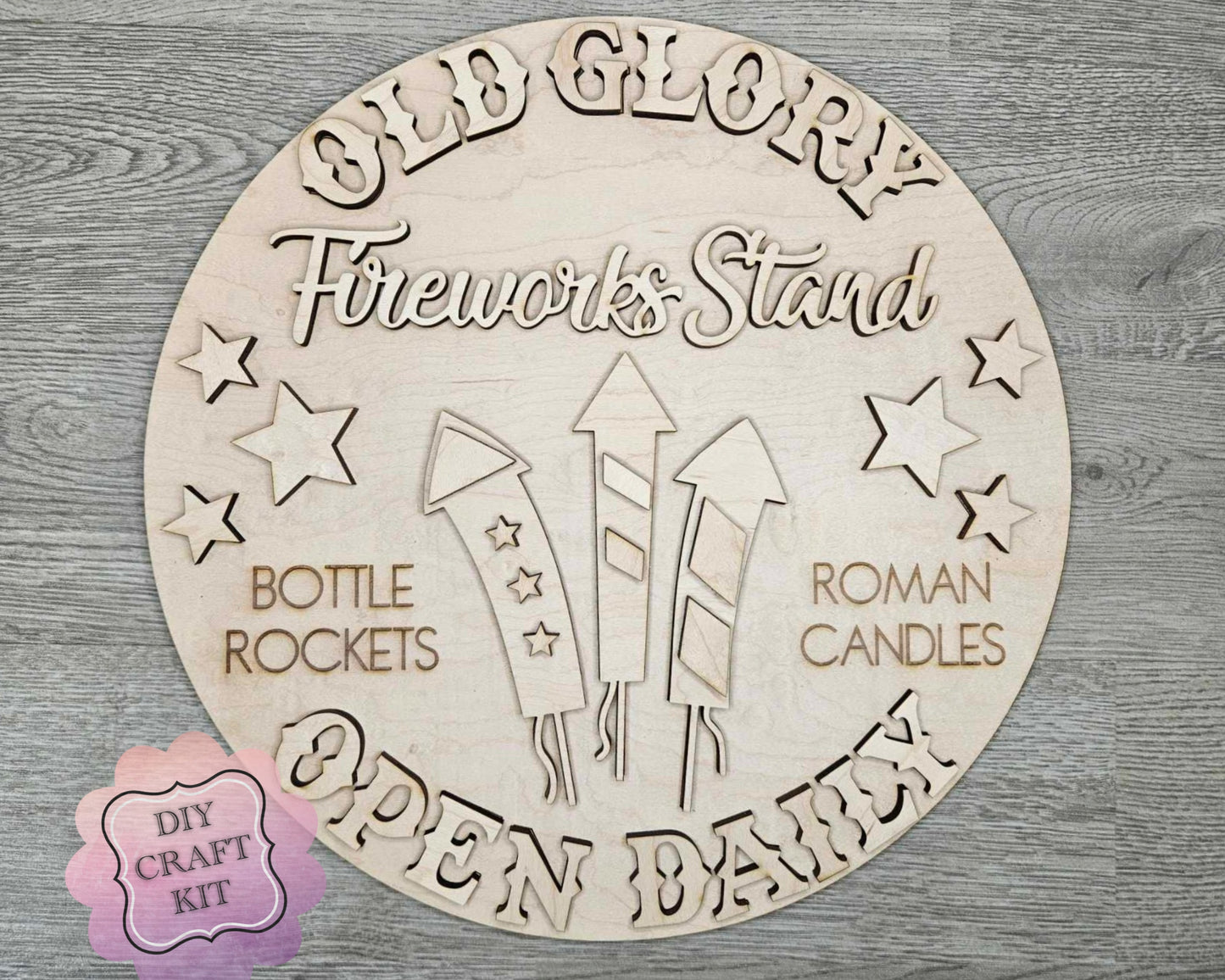 Old Glory Fireworks Sign | #2949