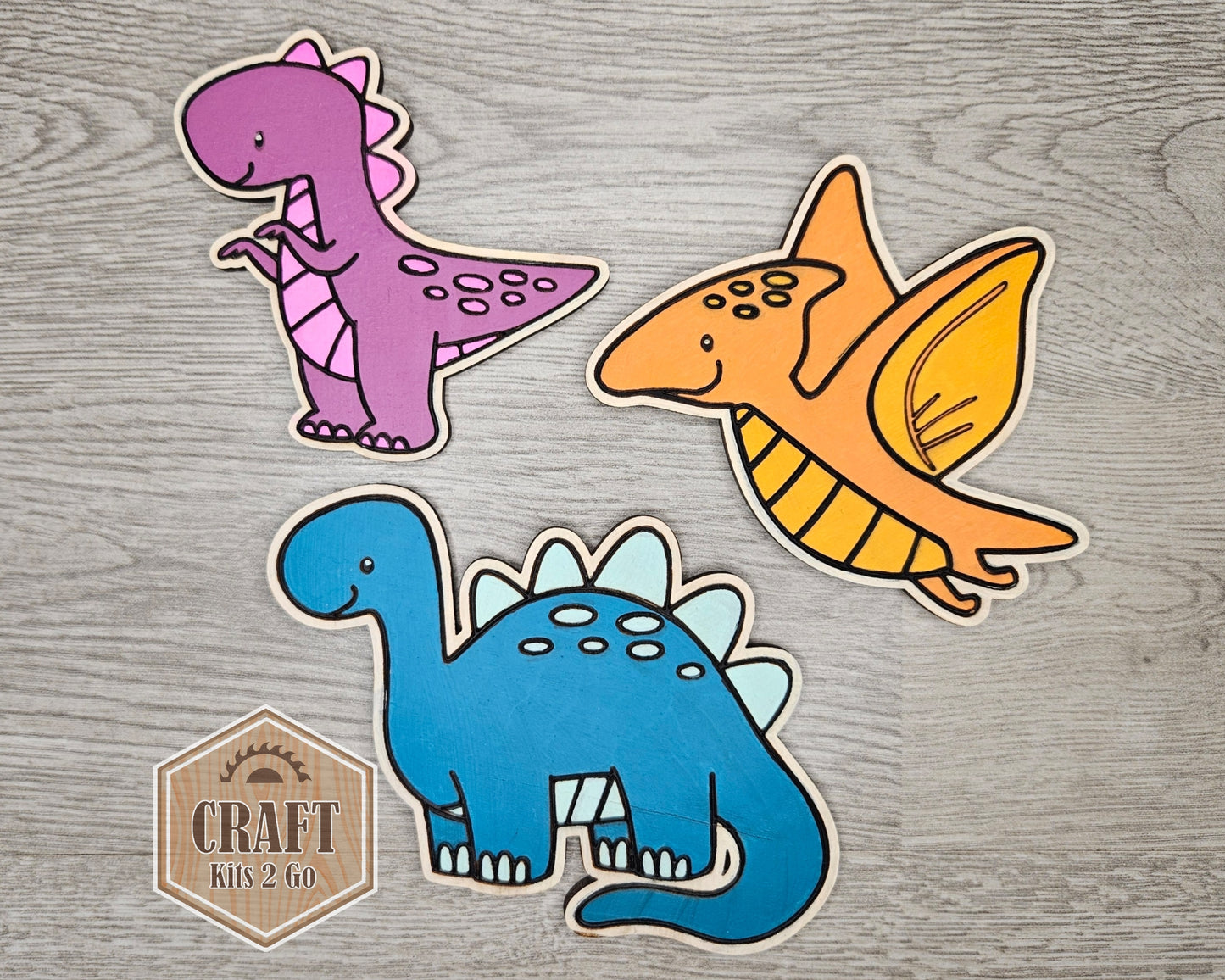 Dinosaur Wood Shape Set of 6 | #2248