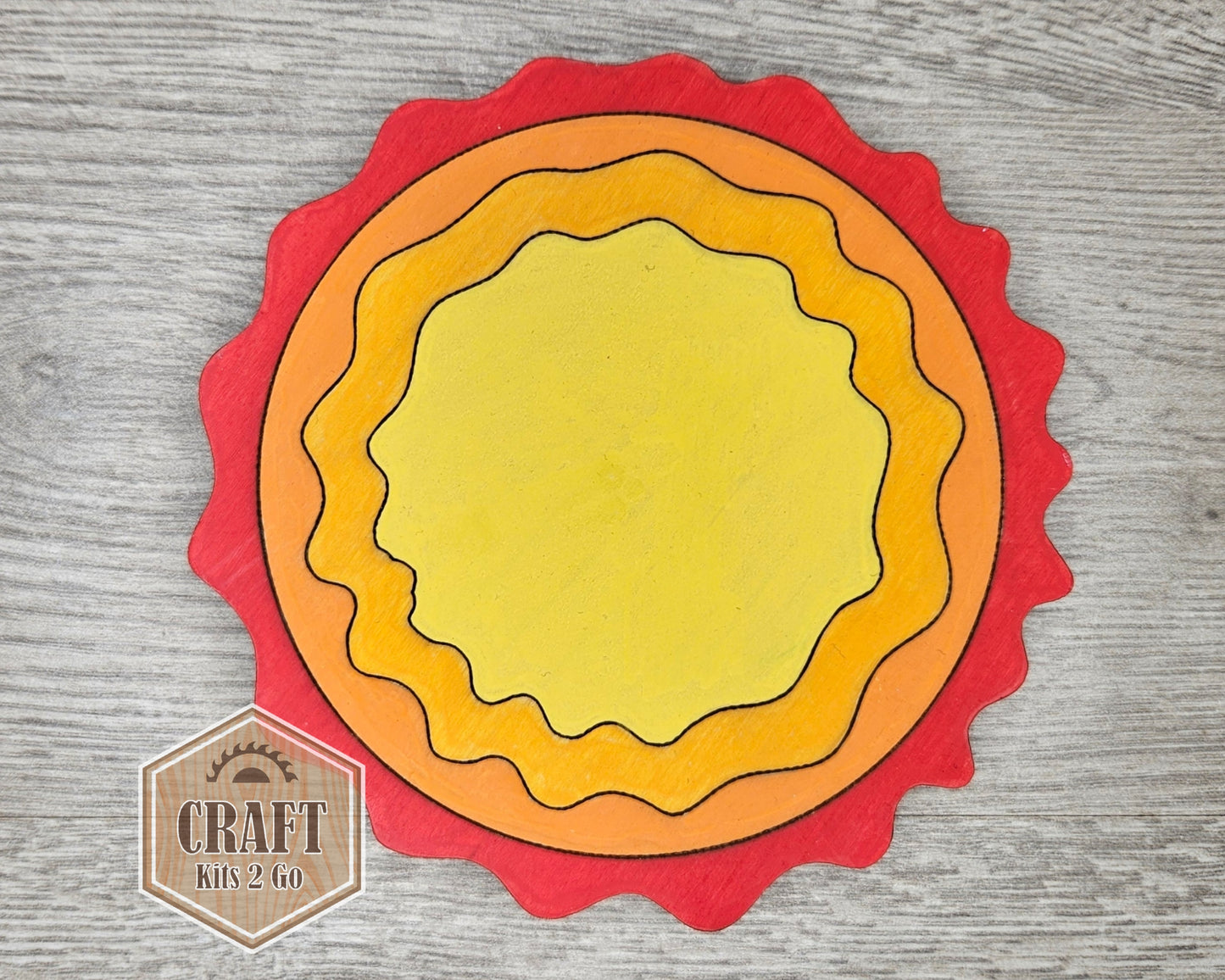 Sun Cutout | Space | Outer Space | Kids Crafts | Wood Shape Cutout | #2235 - Multiple Sizes Available - Unfinished Wood Cutout Shapes