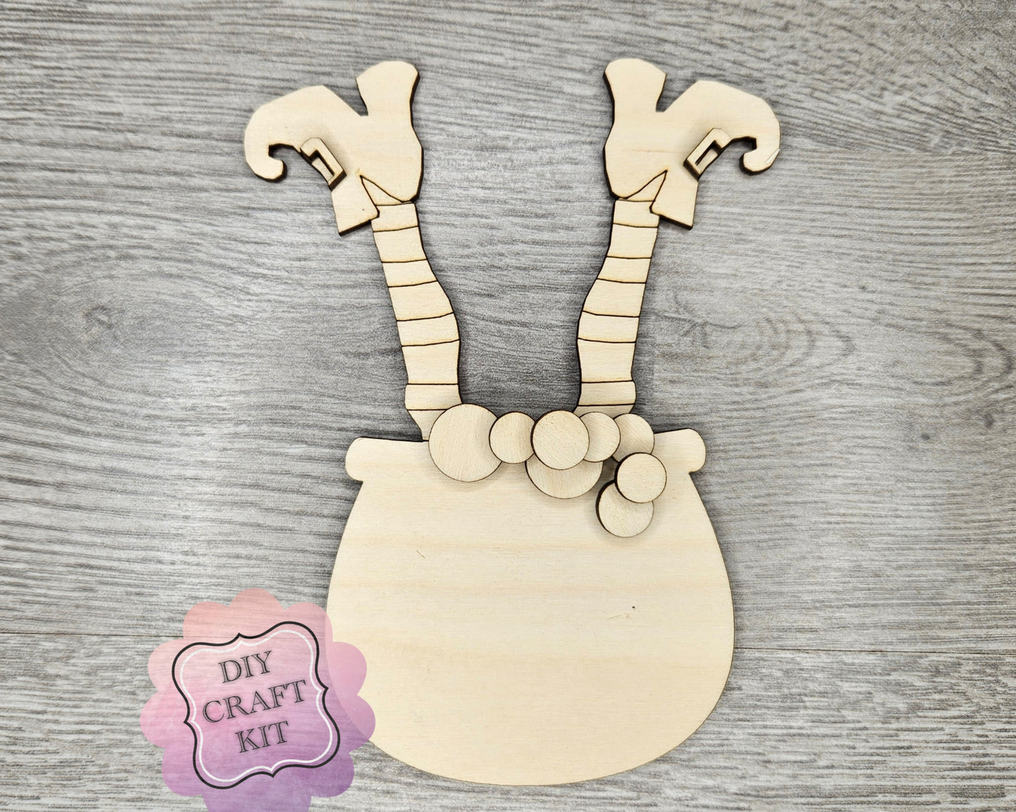 Witch Craft | Halloween Crafts | DIY Paint kit | #2296 - Multiple Sizes Available - Unfinished wood Cutout Shapes