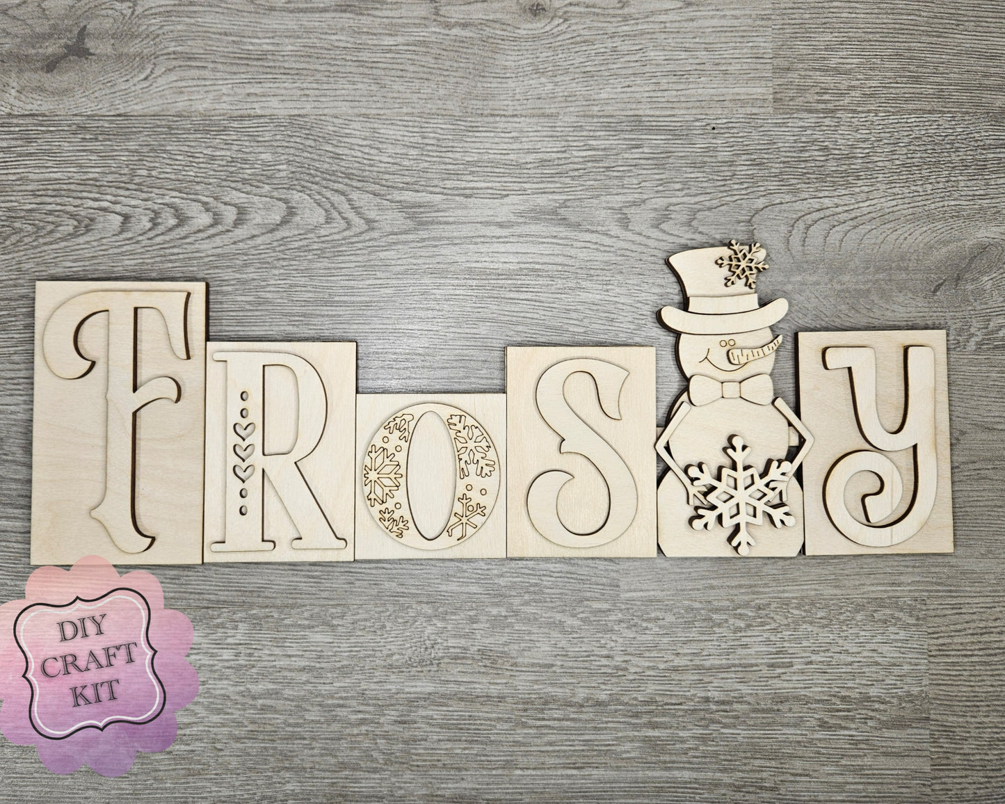 Frosty Word Block | #2408