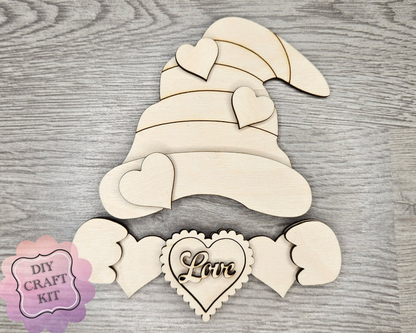 Interchangeable Gnome | GIRL VALENTINE TOPPER | #200002-1