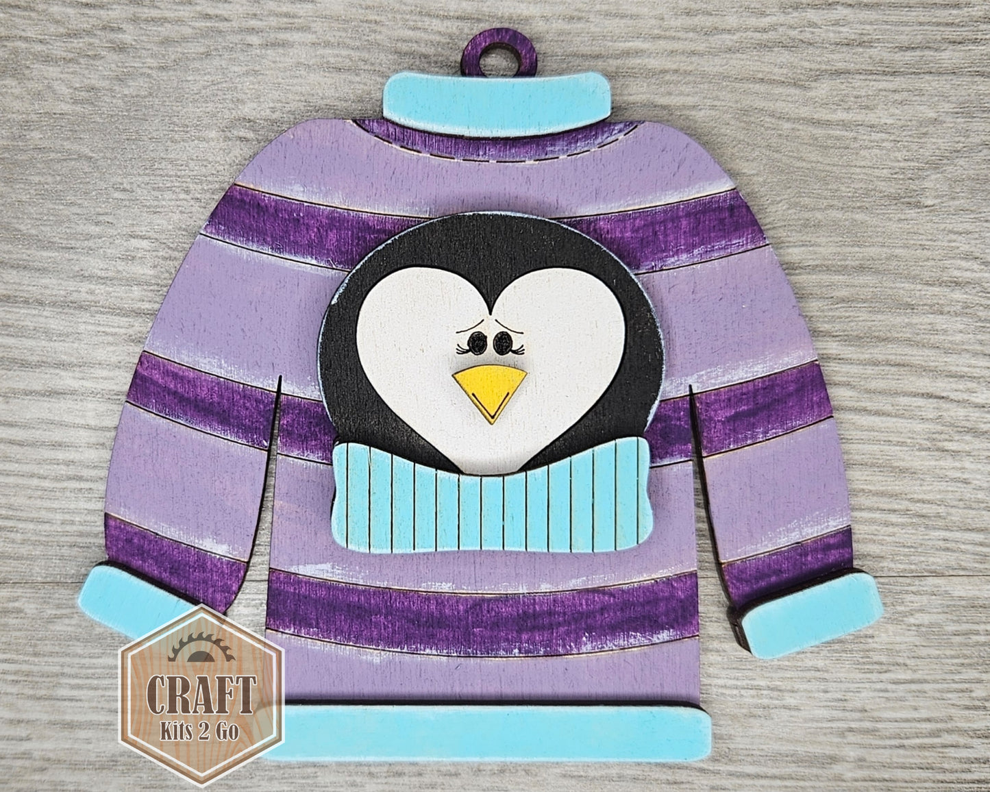 **SHOW OVERSTOCK SALE** Penguin Ugly Sweater Ornament | #3813