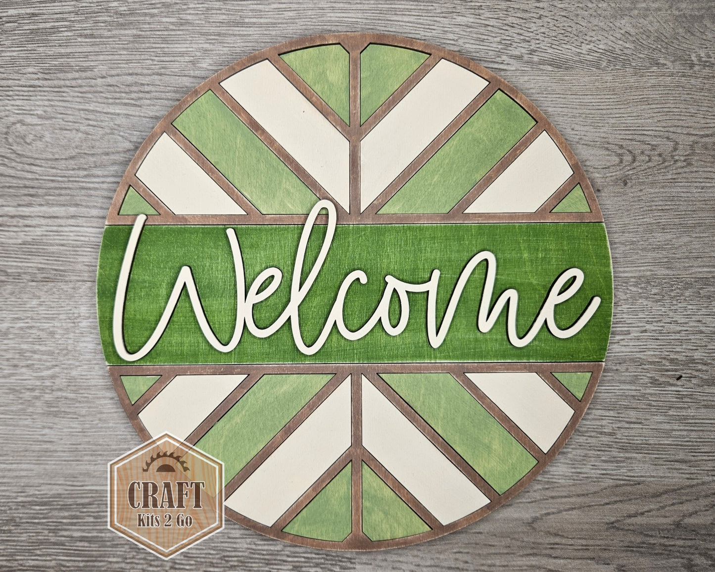 **SHOW OVERSTOCK SALE** 10 inch Welcome Home Chevron Sign | #4034